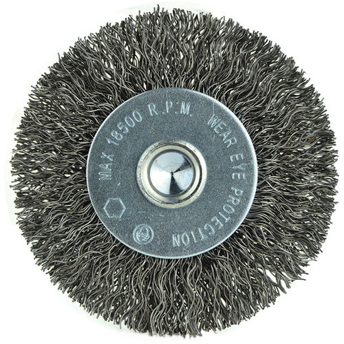 ‎3″ Diameter-1/4″ Shank-0.014″ Wire - Cup Brush - USA Tool & Supply