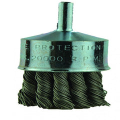 ‎1″ Diameter-1/4″ Shank-0.020″ Wire - End Brush - USA Tool & Supply