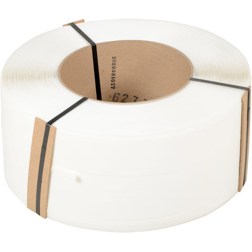 White Poly Strapping 9900 Ft 9 × 8 - Exact Industrial Supply