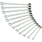 STEELMAN PRO 12-Piece Metric 144-Tooth Ratcheting Wrench Set - USA Tool & Supply