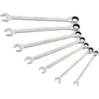 STEELMAN PRO 7-Piece Standard 144-Tooth Ratcheting Wrench Set - USA Tool & Supply