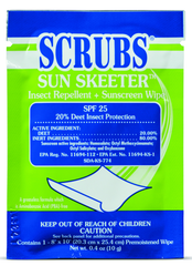 SUN SKEETERâ„¢ Insect Repellent & Sunscreen Wipes - PackageÂ of 100 - USA Tool & Supply