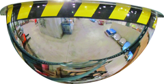 32" Half Dome Mirror-Safety Border - USA Tool & Supply