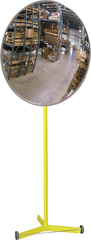 26" Convex Mirror With Portable Stand - USA Tool & Supply
