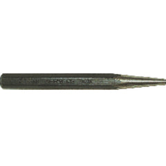 Solid Punch - 3/32″ Tip Diameter × 4 1/2″ Overall Length - USA Tool & Supply