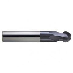 1/2" Dia. - 3" OAL - nACo CBD-Spher Ball Nose HP End Mill-2 FL - USA Tool & Supply