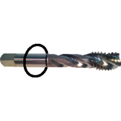 ‎3/8-24 Dia-H4-3 FL-Std Spiral FL Tap - Black Ring - USA Tool & Supply