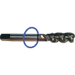‎M5 x .80 Dia-D4-3 FL-Std Spiral FL Tap - Blue Ring - USA Tool & Supply