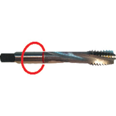 ‎M5 x .80 Dia-D4-3 FL-Std Spiral FL Tap - Yellow Ring - USA Tool & Supply