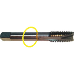 ‎M10 × 1.5 Dia-D6-3 FL-Std Spiral Point Tap - Yellow Ring - USA Tool & Supply