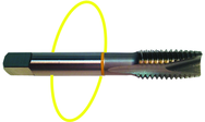 1-8 Dia. - H4 - 3 FL - Std Spiral Point Tap - Yellow Ring - USA Tool & Supply