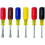 STANLEY® 6 Piece Vinyl Grip Fractional Nut Driver Set - USA Tool & Supply