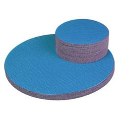 24" x No Hole - 40 Grit - PSA Sanding Disc - Blue Zirc-Cloth - USA Tool & Supply