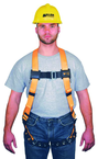 Non-Stretch Harness w/Mating buckle Shoulder Straps; Tongue Buckle Leg Straps & Mating Buckle Chest Strap - USA Tool & Supply