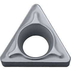 TBMT 12105 DP TN60, 0.0079″ Corner Radius, 1/16″ Thick, 5/32″ Inscribed Circle, TiCN/NbC, Triangle, Turning Indexable Insert - Exact Industrial Supply