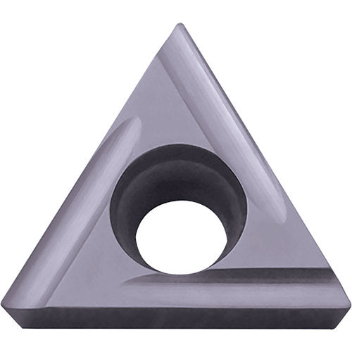 TCGT 221 MF-U PR1225, 1/64″ Corner Radius, 1/8″ Thick, 1/4″ Inscribed Circle, MEGACOAT, Triangle, Turning Indexable Insert - Exact Industrial Supply
