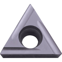 TCGT 221 MF-U PR1225, 1/64″ Corner Radius, 1/8″ Thick, 1/4″ Inscribed Circle, MEGACOAT, Triangle, Turning Indexable Insert - Exact Industrial Supply