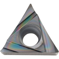 TCGT 222 A3 PDL010, 1/32″ Corner Radius, 1/8″ Thick, 1/4″ Inscribed Circle, C, 60 Degree Triangle, Turning Indexable Insert