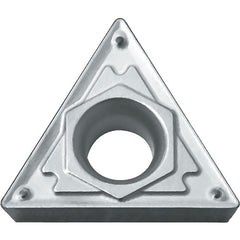 TCMT 2152 HQ TN610, 1/32″ Corner Radius, 3/32″ Thick, 1/4″ Inscribed Circle, TiCN, 60 Degree Triangle, Turning Indexable Insert