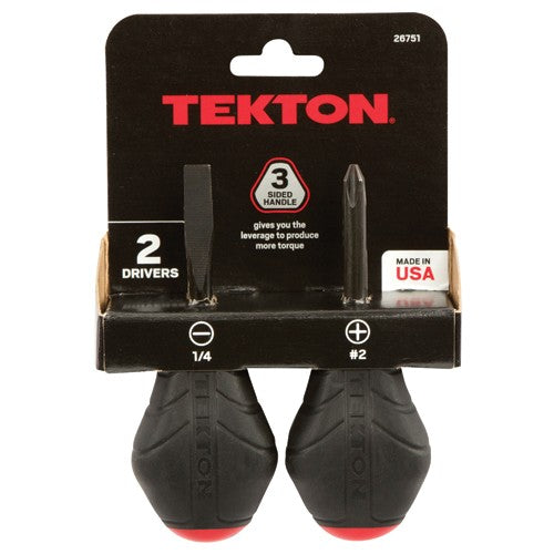 2 Piece Stubby Screwdriver Set - USA Tool & Supply