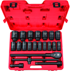 Tekton 22-Pc. 3/4" Dr Deep Impact Socket Set (Sae) - USA Tool & Supply