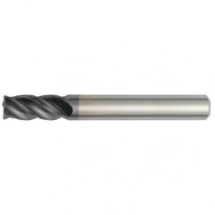 5/8x5/8x3x5-1/4 4FL Square Carbide End Mill-Round Shank-TiAlN - USA Tool & Supply