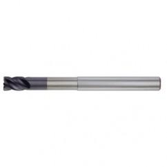 3/8x3/8x1/2x1-7/8x4 .030R 4FL Carbide End Mill-Round Shank-TiAlN - USA Tool & Supply