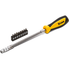 9 Piece Flexible Driver and Bit Set - USA Tool & Supply