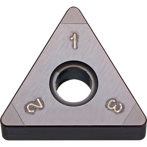 TNGA 332 MEH KBN05M, 1/32″ Corner Radius, 3/16″ Thick, 3/8″ Inscribed Circle, MEGACOAT, Triangle, Turning Indexable Insert - Exact Industrial Supply