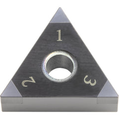 TNGA 331 KBN70M, 1/64″ Corner Radius, 3/16″ Thick, 3/8″ Inscribed Circle, MEGACOAT, 60 Degree Triangle, Turning Indexable Insert