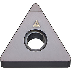 TNGA 332 SE KBN525, 1/32″ Corner Radius, 3/16″ Thick, 3/8″ Inscribed Circle, Triangle, Turning Indexable Insert - Exact Industrial Supply
