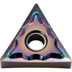 TNGG 332 AH PDL025, 1/32″ Corner Radius, 3/16″ Thick, 3/8″ Inscribed Circle, C, Triangle, Turning Indexable Insert - Exact Industrial Supply