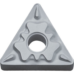 TNMG 232 HQ TN60, 1/32″ Corner Radius, 3/16″ Thick, 1/4″ Inscribed Circle, TiCN/NbC, Triangle, Turning Indexable Insert - Exact Industrial Supply