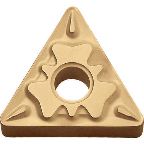 TNMG 333 HQ CCX, 3/64″ Corner Radius, 3/16″ Thick, 3/8″ Inscribed Circle,  TiCl2O3/Tin, 60 Degree Triangle, Turning Indexable Insert