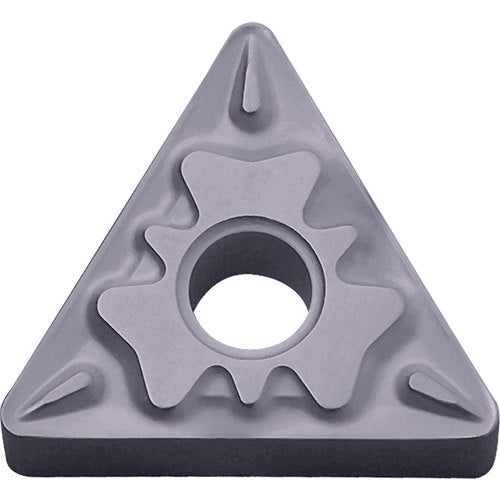 TNMG 331 HQ PV7010, 1/64″ Corner Radius, 3/16″ Thick, 3/8″ Inscribed Circle, TiCN (MEGACOAT), Triangle, Turning Indexable Insert - Exact Industrial Supply