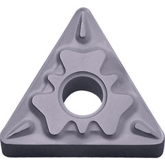 TNMG 331 HQ PV7010, 1/64″ Corner Radius, 3/16″ Thick, 3/8″ Inscribed Circle, TiCN (MEGACOAT), Triangle, Turning Indexable Insert - Exact Industrial Supply