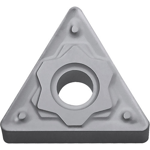 TNMG 432 HS TN60, 1/32″ Corner Radius, 3/16″ Thick, 1/2″ Inscribed Circle, TiCN/NbC, Triangle, Turning Indexable Insert - Exact Industrial Supply