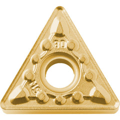 TNMG 332 MS CA6525, 1/32″ Corner Radius, 3/16″ Thick, 3/8″ Inscribed Circle, TiCnulll2O3/TiN, Triangle, Turning Indexable Insert - Exact Industrial Supply