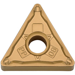 TNMG 331 PP PV7025, 1/64″ Corner Radius, 3/16″ Thick, 3/8″ Inscribed Circle, TiCN (MEGACOAT), Triangle, Turning Indexable Insert - Exact Industrial Supply