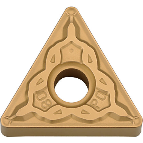 TNMG 331 PQ PV7025, 1/64″ Corner Radius, 3/16″ Thick, 3/8″ Inscribed Circle, TiCN (MEGACOAT), Triangle, Turning Indexable Insert - Exact Industrial Supply