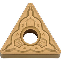 TNMG 331 PQ PV7025, 1/64″ Corner Radius, 3/16″ Thick, 3/8″ Inscribed Circle, TiCN (MEGACOAT), Triangle, Turning Indexable Insert - Exact Industrial Supply