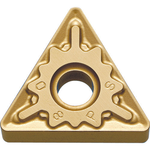 TNMG 434 PS CA515, 1/16″ Corner Radius, 3/16″ Thick, 1/2″ Inscribed Circle, TiCnulll2O3/TiN, Triangle, Turning Indexable Insert - Exact Industrial Supply