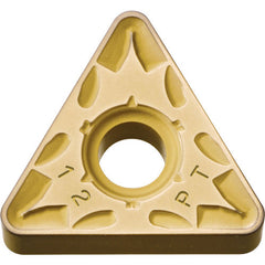 TNMG 332 PT CA5515, 1/32″ Corner Radius, 3/16″ Thick, 3/8″ Inscribed Circle, TiCnulll2O3/TiN, Triangle, Turning Indexable Insert - Exact Industrial Supply