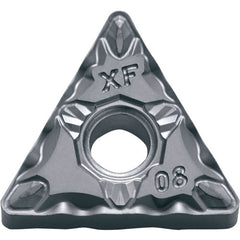 TNMG 332 XF TN620, 1/32″ Corner Radius, 3/16″ Thick, 3/8″ Inscribed Circle, TiCN, Triangle, Turning Indexable Insert - Exact Industrial Supply