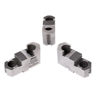 Hard Top Jaws for Scroll Chuck 25" 4-Jaw 4 Pc Set - USA Tool & Supply
