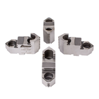 Hard Top Jaws for Scroll Chuck 5" 4-Jaw 4 Pc Set - USA Tool & Supply