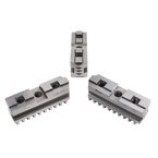 Hard Master Jaws for Scroll Chuck 6" 3-Jaw 3 Pc Set - USA Tool & Supply