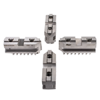 Hard Master Jaws for Scroll Chuck 5" 4-Jaw 4 Pc Set - USA Tool & Supply