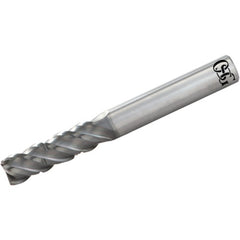 ‎1/2″ Dia. × 1/2″ Shank × 1-1/2″ DOC × 4″ OAL, Carbide, Duarise, 4 Flute, Shrink Fit, Square, Solid End Mill - Exact Industrial Supply