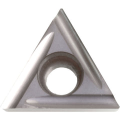 TPET 2202 F-USF TN60, 0.0039″ Corner Radius, 1/8″ Thick, 1/4″ Inscribed Circle, TiCN/NbC, Triangle, Turning Indexable Insert - Exact Industrial Supply